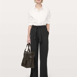 lululemon athletica Black Wide Leg Trousers